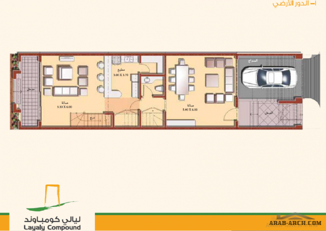 ليالي كومباوند Layaly Compound تصميم + خرائط TYPE C