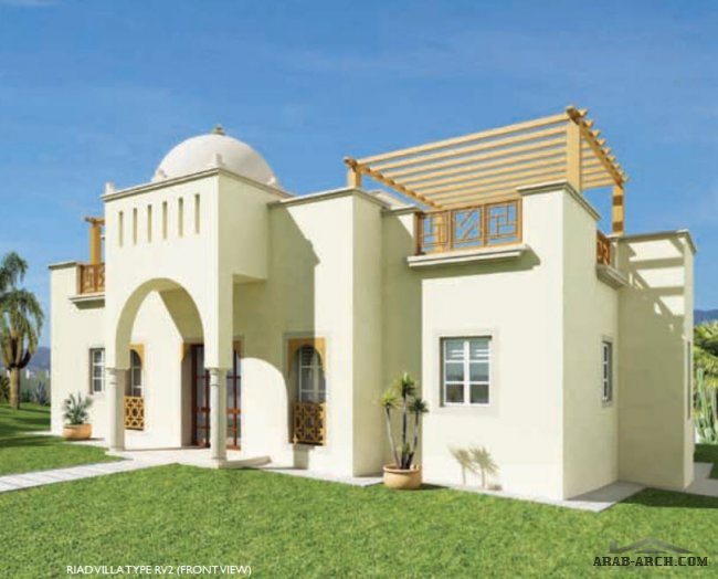 بيوت مغربية حديثه + مخطط الادوار مشروع The Fairways Riad Villas