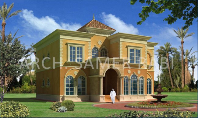 نماذح تصميم فيلات وقصور (519 متر مربع ) من architect-samerrabi