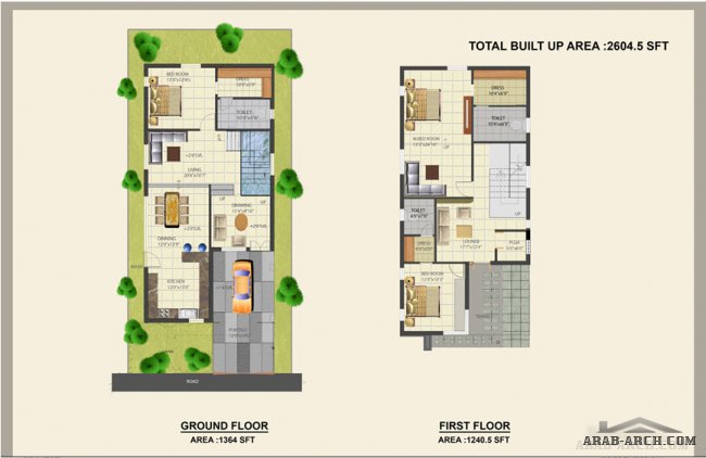 فيلات اوربية بالخرائط والرسومات plans euro villas 