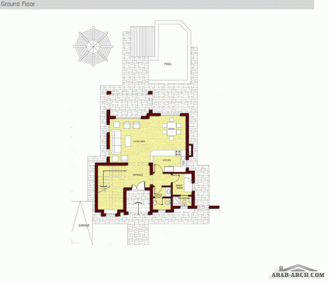 Villa Type AV Total Area 170 No of Bedrooms 3 No of Bathrooms 2 