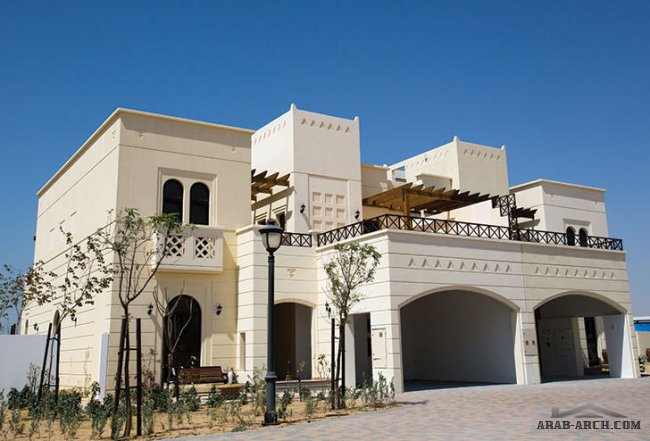 Landscaped photo of a townhouse at Mudon