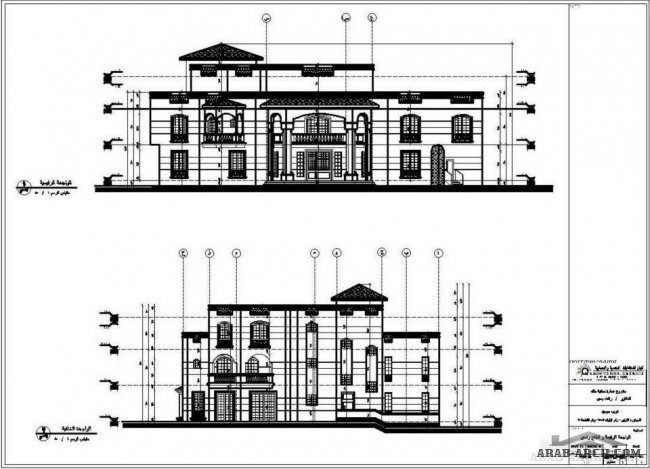 مخطط فيلا السيد رأفت يحي - Qinwan Arch