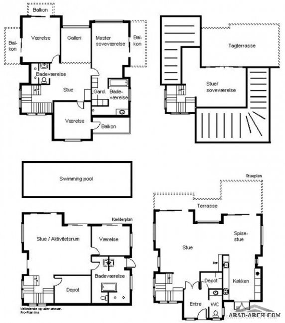 New villa design + floor plans