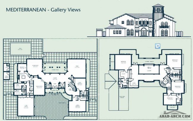 6 Bedroom Villa, Mediterranean, Gallery Views