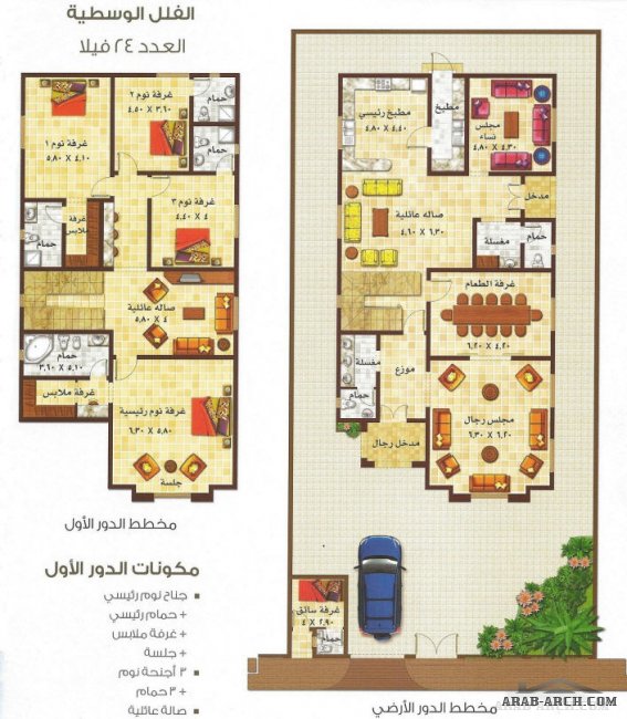 منازل الروابي + الخريطة من الظهران للاعمار