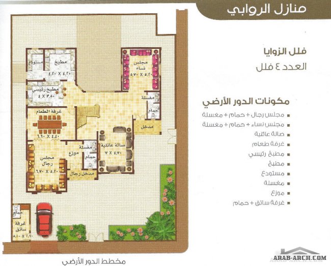 منازل الروابي + الخريطة من الظهران للاعمار