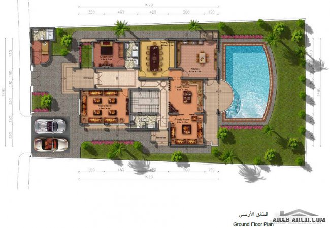 مخطط الفلل الفاخرة (3) Luxury Villas Plans Jannat Al Hussain City