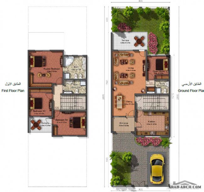 فلل التاون هاوس Townhouses  TH  