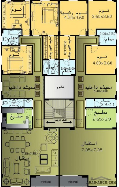 فيلات نور البنفسج + المخطط