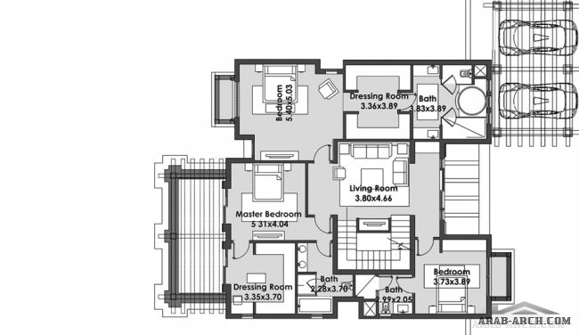 villa floor plans 448 sq.m