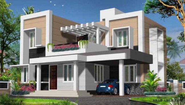 modern Villas  + 3d floor plans