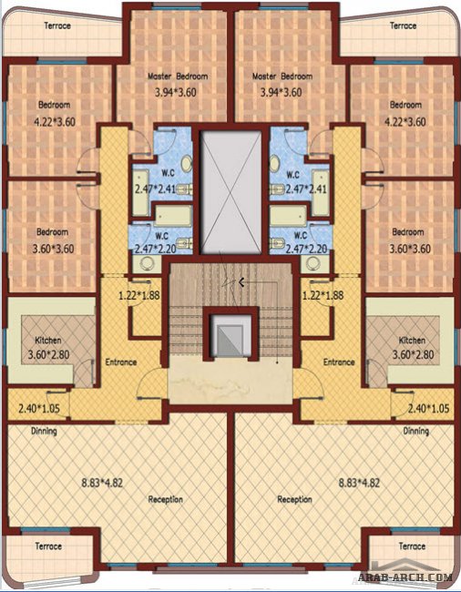 خرائط  اسكان بجسكو  التجمع الخامس  - Appartment 150m