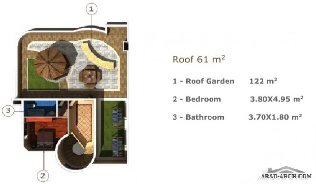 ريتشموند بلازا - فيلا + المخطط land area 347 sq.m