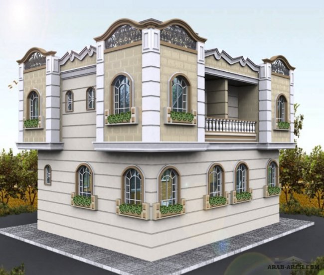 مخطط فيلا عراقى - دورين villas floor plans 262 sq.m