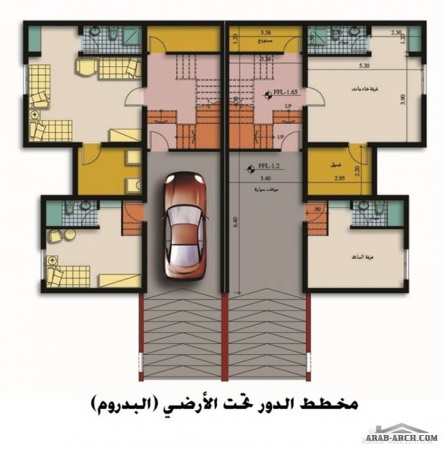 مشروع فلل ديار العثمانية - فيلا دوبلكس على الطراز الأندلسي.