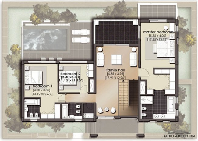 فلل السولاريوم  solarium villas