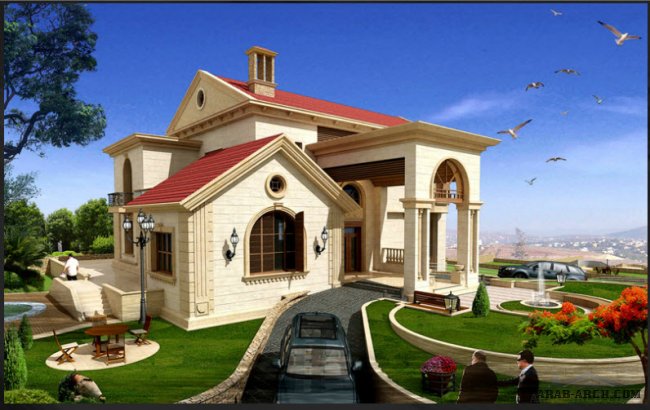 فيلا جداا رائعه بالمخطط  من( arch villa)