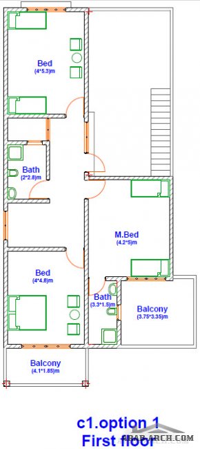 4 مخطاطات لفيلا 250 متر مربع KAVAR residential complex Projects