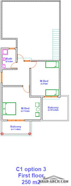 4 مخطاطات لفيلا 250 متر مربع KAVAR residential complex Projects