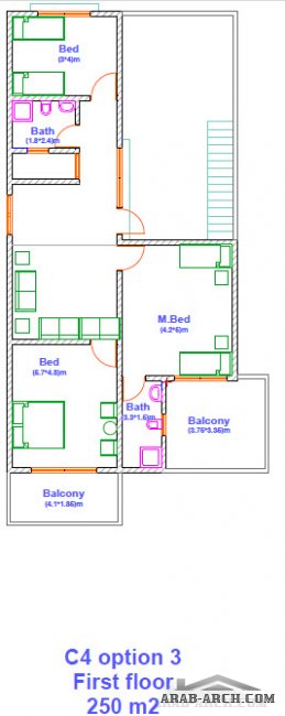 4 مخطاطات لفيلا 250 متر مربع KAVAR residential complex Projects