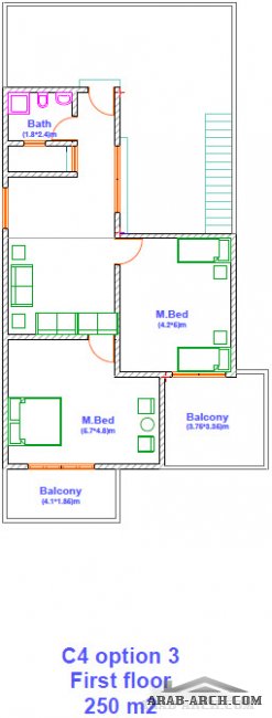 4 مخطاطات لفيلا 250 متر مربع KAVAR residential complex Projects