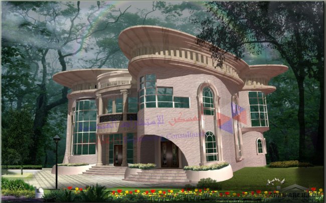 فيلا بتصميم فريد Traditional stylel من المسكن للاستشارات الهندسية + خرائط الطوابق