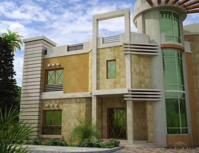 مجموعة التصميمات الخارجية للفيلات انماط منوعه  villas front design