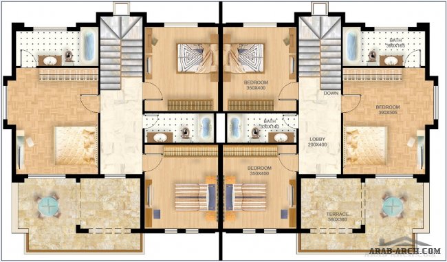 مشروع التلال السكني في الخيام -  مخطط الوحدات