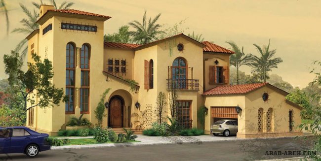 فلل المصممة على الطراز الأسباني - Spanish Villas - RealGARDENS