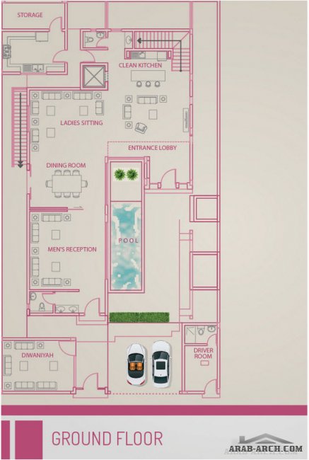 illoura villas - مخطط الفيلا B- حى الملقا شمال الرياض