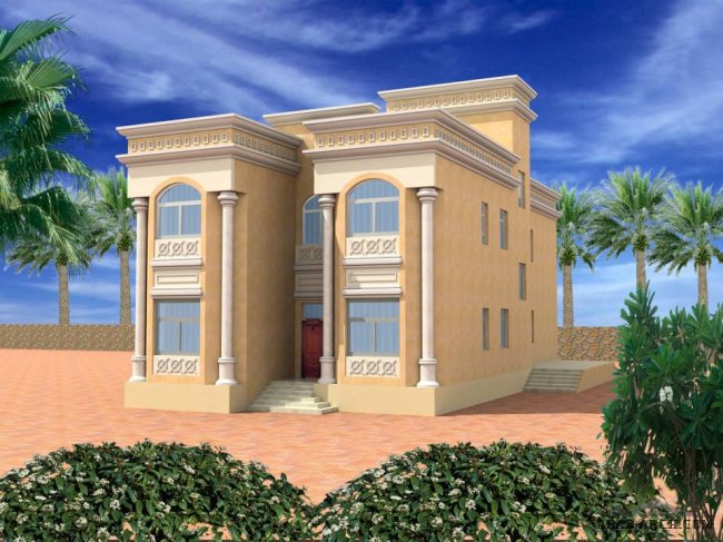 اكبر موسوعة واجهات معمارية (3 ) - فلل خليجى من Alrabia For Engineering Consultants & Decoration 