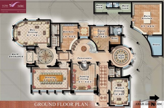  floor plans + Dubai Private Villa - villa - by Shireen Mohamed