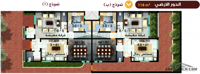 مخطط البيت توين  - تلال الدمام