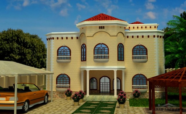 3d s max villa - Summer Fouad Egyptian Architect 