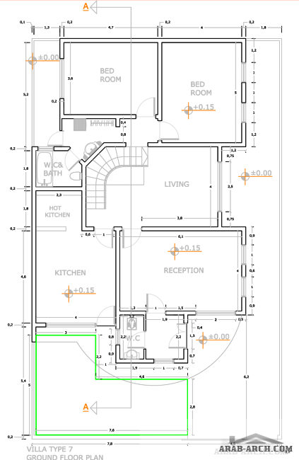 Villas Type (G) area (250 m�) one-story - Warin City Villas