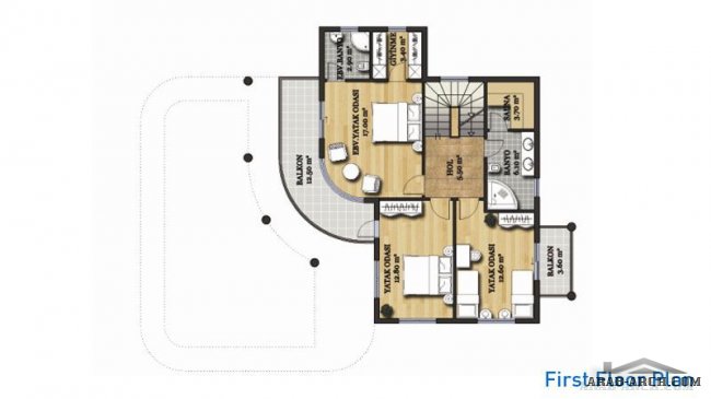  خريطة فيلا صغيرة المساحه  4 غرف نوم + floor plans + بركة