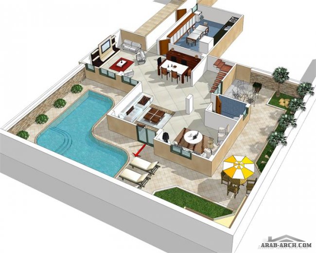 Duplex Villa floor plans - 280 m² in Cairo