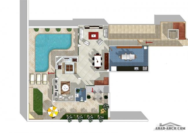 Duplex Villa floor plans - 280 m² in Cairo