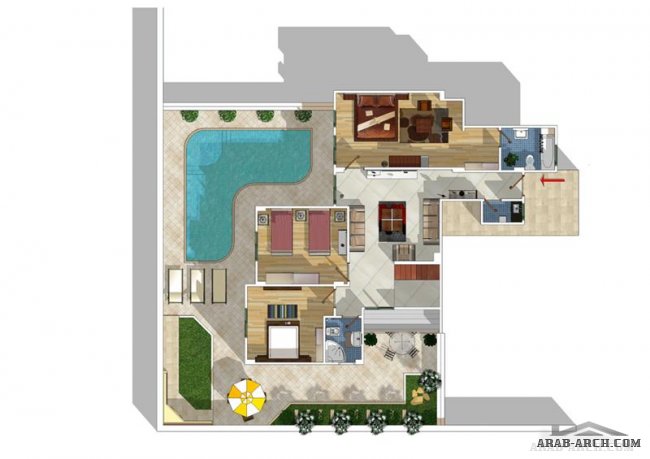 Duplex Villa floor plans - 280 m² in Cairo