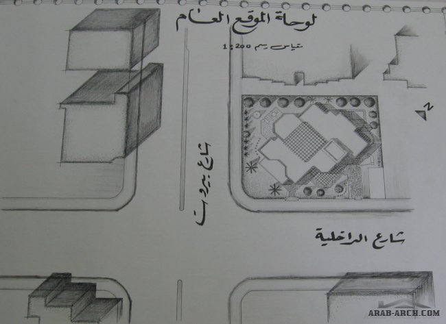 مشروع تصميم فيلا سكنية طابق واحد -أحمد الثلاثيني