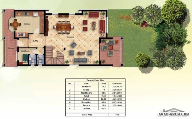 Stand Alone Villa - Total Area: 345 Sq.m