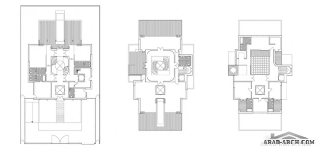 فيلا سكنية فاخرة بالرياض + المخطط Luxury Villas in Riyadh, Saudi Arabia By Orange Architects 