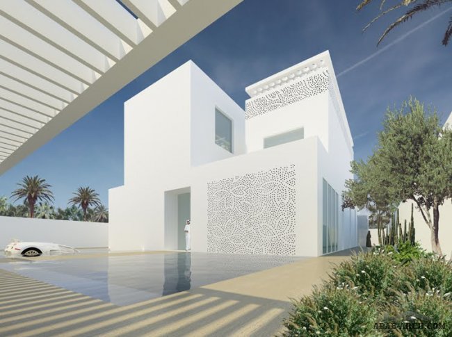 فيلا سكنية فاخرة بالرياض + المخطط Luxury Villas in Riyadh, Saudi Arabia By Orange Architects 