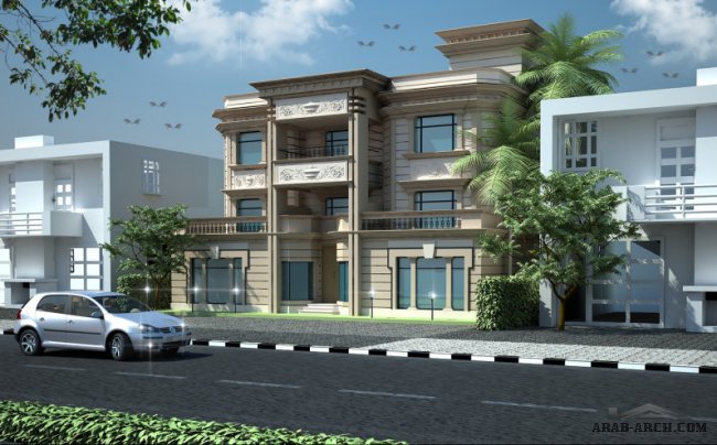 واجهات فيلات سكنية مميزة بالكويت Residential Villa - Projects House 