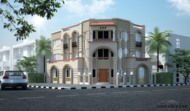 واجهات فيلات سكنية مميزة بالكويت Residential Villa - Projects House 