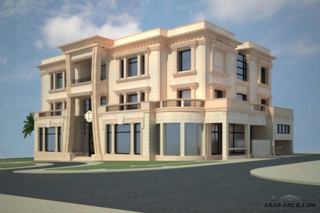 واجهات فيلات سكنية مميزة بالكويت Residential Villa - Projects House 