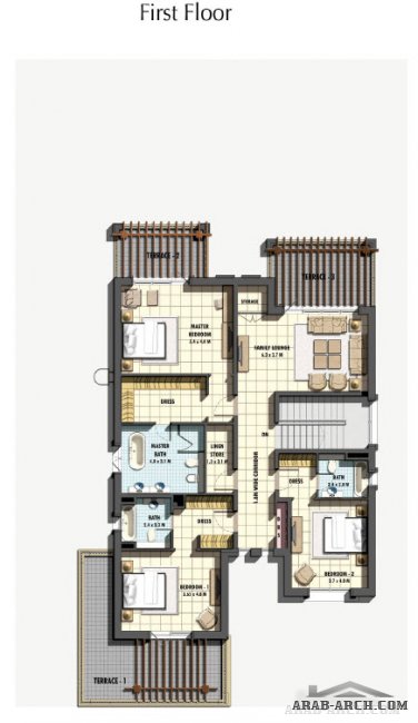 Emirates Golf Club  - villas floor plans