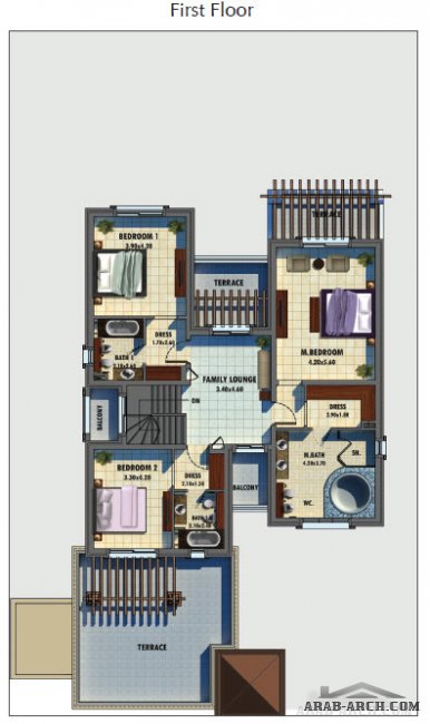 Emirates Golf Club  - villas floor plans