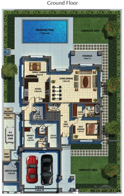 Emirates Golf Club  - villas floor plans